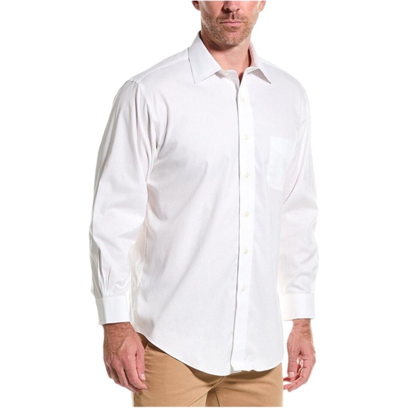 Brooks Brothers Other - Brooks Brothers Men’s white dress shirt Oxford cloth button down 16-32 NEW